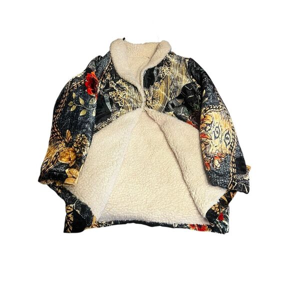 Soft Surroundings Womens Medium Multicolor Innsbrook Velvet Sherpa Lined Jacket - Picture 10 of 12